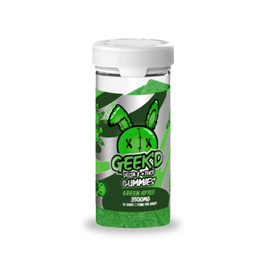 GEEK’D EXTRACTS – DELTA 8 + THCP GUMMIES  – GREEN APPLE